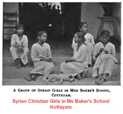Syrian Girls in Baker's School -Kottayam