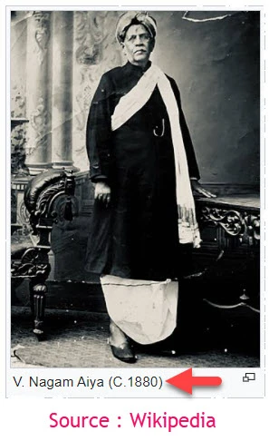 Portrait of V Nagam Aiya -c 1880 -wikipedia