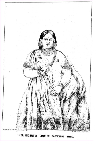 ranee-regent -gouri parvathi bai -1815-1829